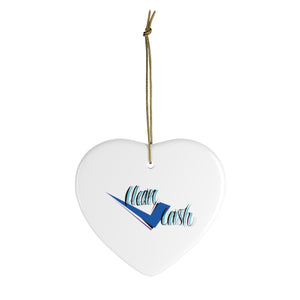 Check Clean Cash Ceramic Ornaments.