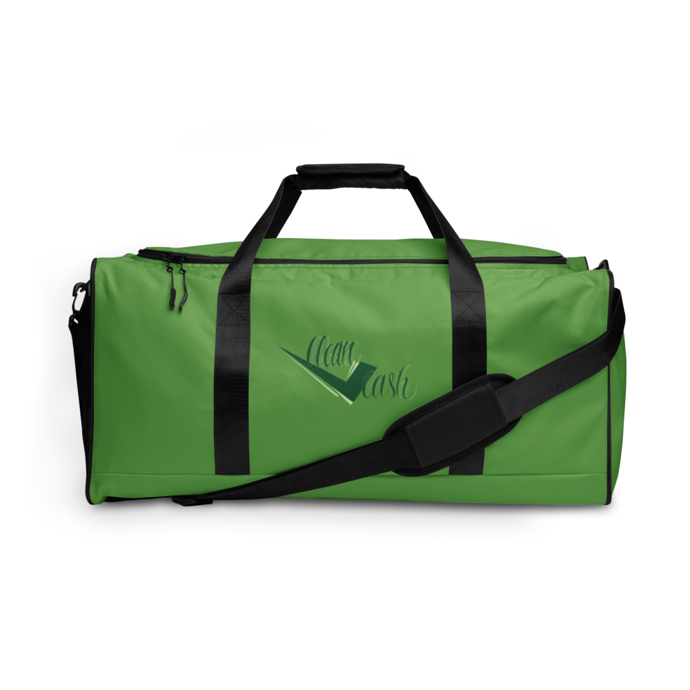 Check Clean cash Duffle bag