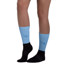 Load image into Gallery viewer, Check clean cash Sky blue Socks