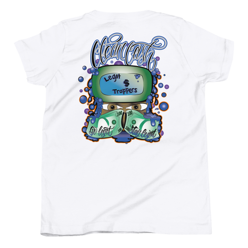 Legit Trappers Check Cash Go Legit Stay Legit Youth T-Shirt