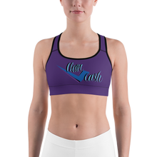 Load image into Gallery viewer, Check Clean Cash Legit Trappers Sports bra
